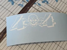 4X4 Skull Crossbones Sticker Offroad Mud ATV Decal Vinyl Truck Window 2.0