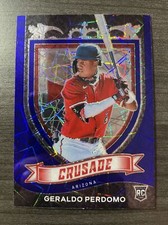 2021 Panini Chronicles Blue Velocity Prizm RC Crusade Geraldo Perdomo Arizona