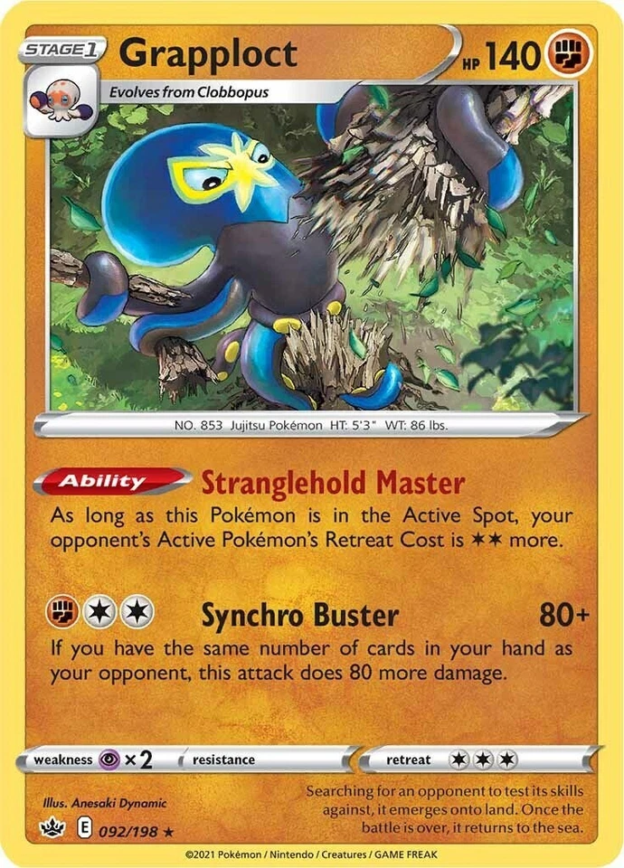 Grapploct 092/198 Swsh06: Sword & Shield - Chilling Reign