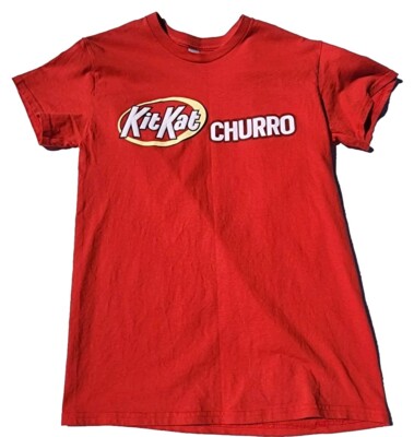 Mens Size Small Limited Edition Kit Kat Churro T Shirt Short Sleeve Red