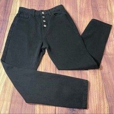 Princess Polly High Waist Button Closure Straight Leg Pants Women's Sz 2