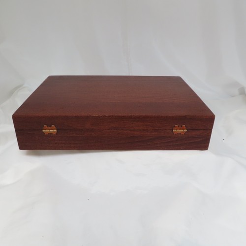 Caja de almacenamiento de madera vintage resistente al deslustre cubiertos 75 - Imagen 8 de 9