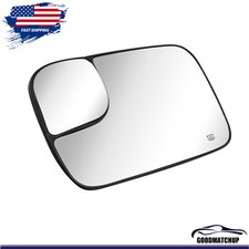 Driver Left Side Heated Mirror Glass For 2005-2009 Dodge Ram 1500 2500 3500