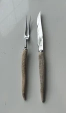 Southern Richardson Sheffield Antler Handle Knive and Fork Set