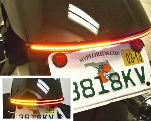 Honda Fury Double Row Under Fender LED Run/Brake/Turn Light Bar w/ Clear Lens - Image 3 of 3