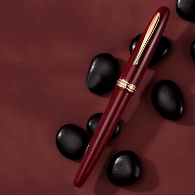 2022 1841 Resin Fountain Pen Iridium EF/F 14K Gold EF/F Red/Black Gift Pen