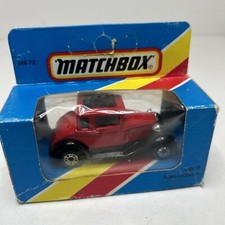 Vintage 1980's Matchbox Superfast MB 73 Ford Model A - Red/Black in box