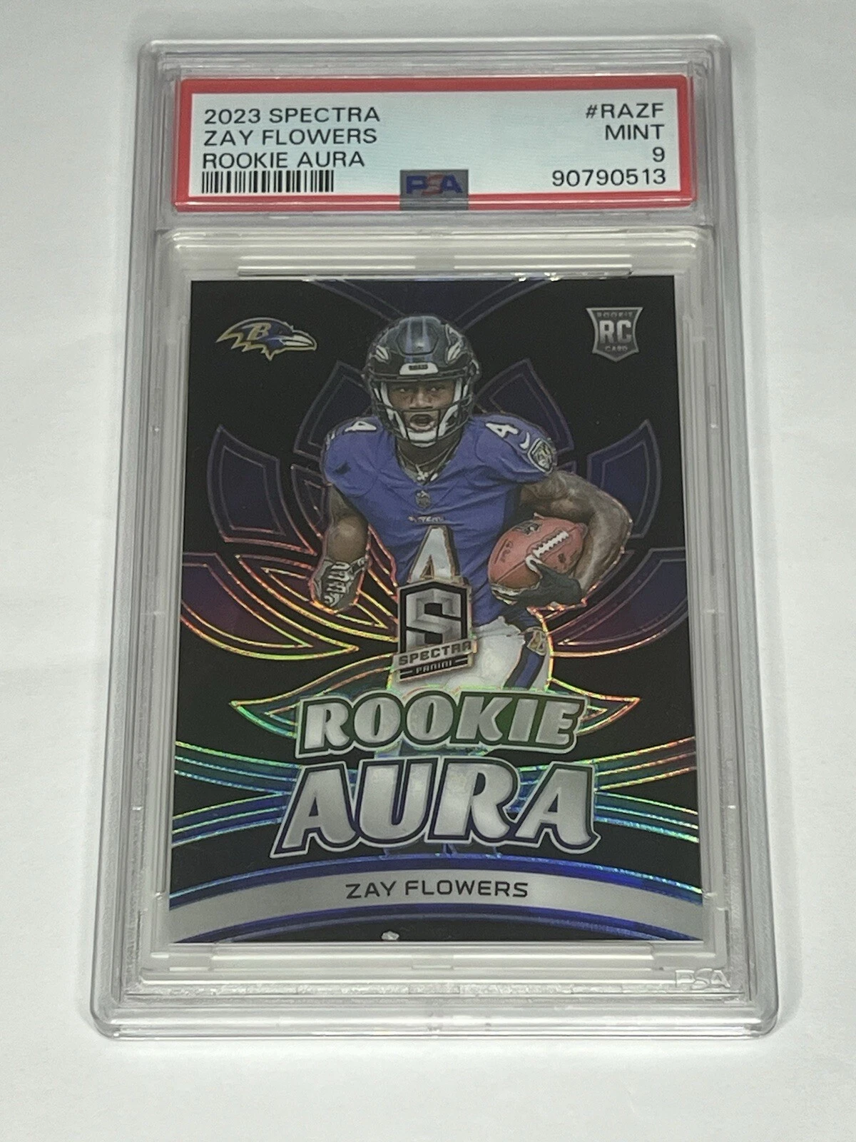 Zay Flowers Panini Spectra Rookie Aura #RAZF Base