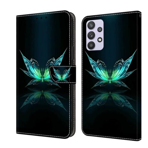 Butterfly Flower Card Wallet Stand Phone Case For Samsung A3 A5 A7 A8 S6 S7 - Picture 13 of 32