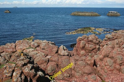 Photo 6x4 Rock Formation Dunbar I was trying to make up my mind whether t c2012