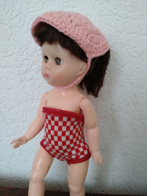 Kleidung Shirt und Hut für Vintage Puppe Ginny, Virga, Ginger, Alex Kins