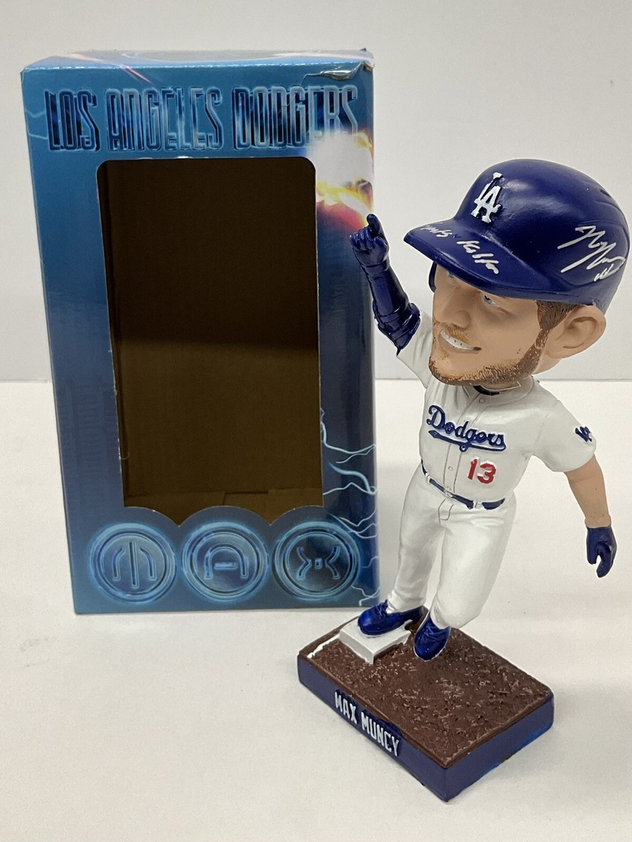 MAX MUNCY 2020 WS CHAMP SIGNED DODGERS 2023 SGA BOBBLEHEAD PSA