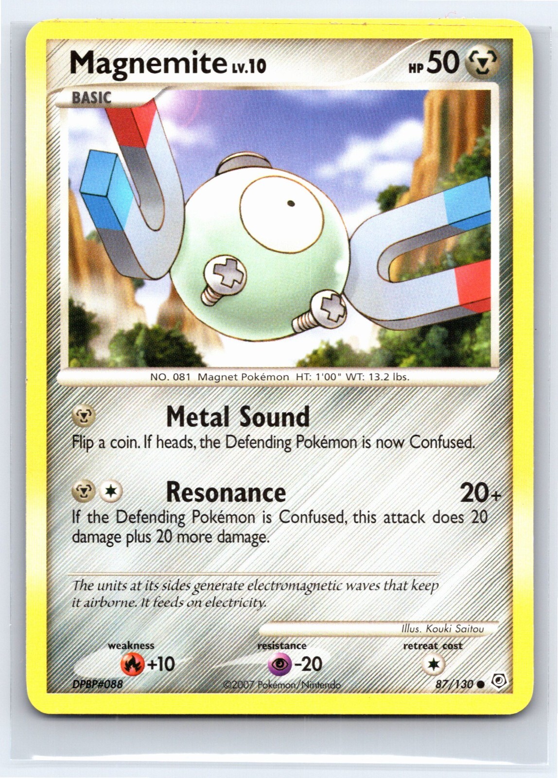 2007 Pokemon TCG - Diamond & Pearl - Magnemite Regular 87/130