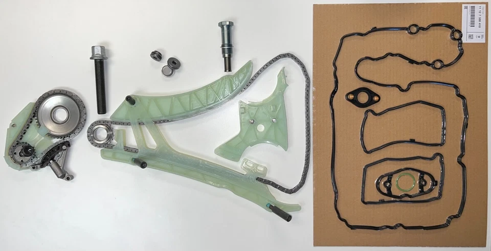 Kit de corrente de distribuição OEM e conjunto de corrente de transmissão de bomba de óleo para BMW N20 N26 2.0L F10 F22 F30 - Imagem 2 de 4