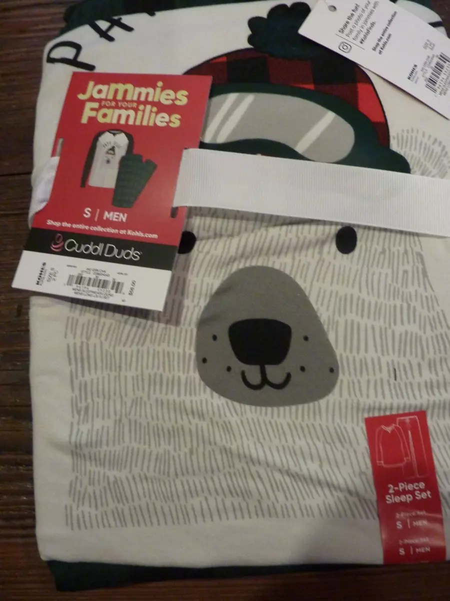 NEW Christmas Pajamas set Papa Bear Mens Small Jammies Families