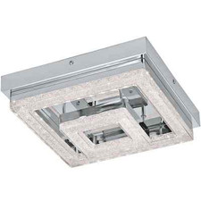 Modern LED Ceiling Light 12W Chrome with Crystal GL0978