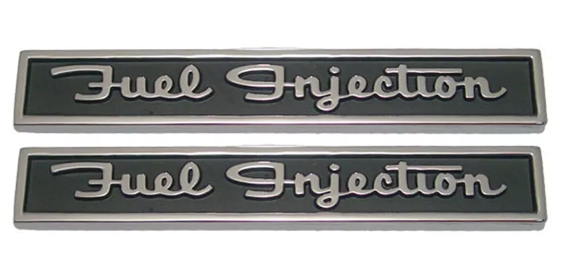 NEW Stick-On Front Fender Fuel Injection Emblem PAIR / FOR 1962
