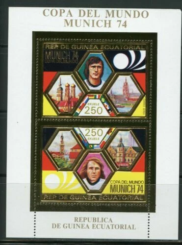 Timbres de la Guinée équatoriale, sur football