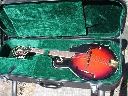 Washburn M3SWETWRK-D Americana Series Mandolin Wine Red with Hard Case - Picture 2 of 24