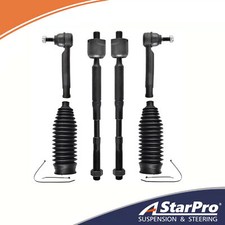 6pc Front Inner Outer Tie Rod Ends Link For 2003 - 2006 2007 2008 Toyota Corolla