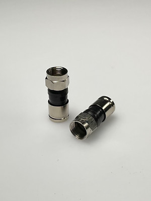 Quality Direct RG59 Coaxial Cable Connectors | Compression Fittings - 100 Pack
