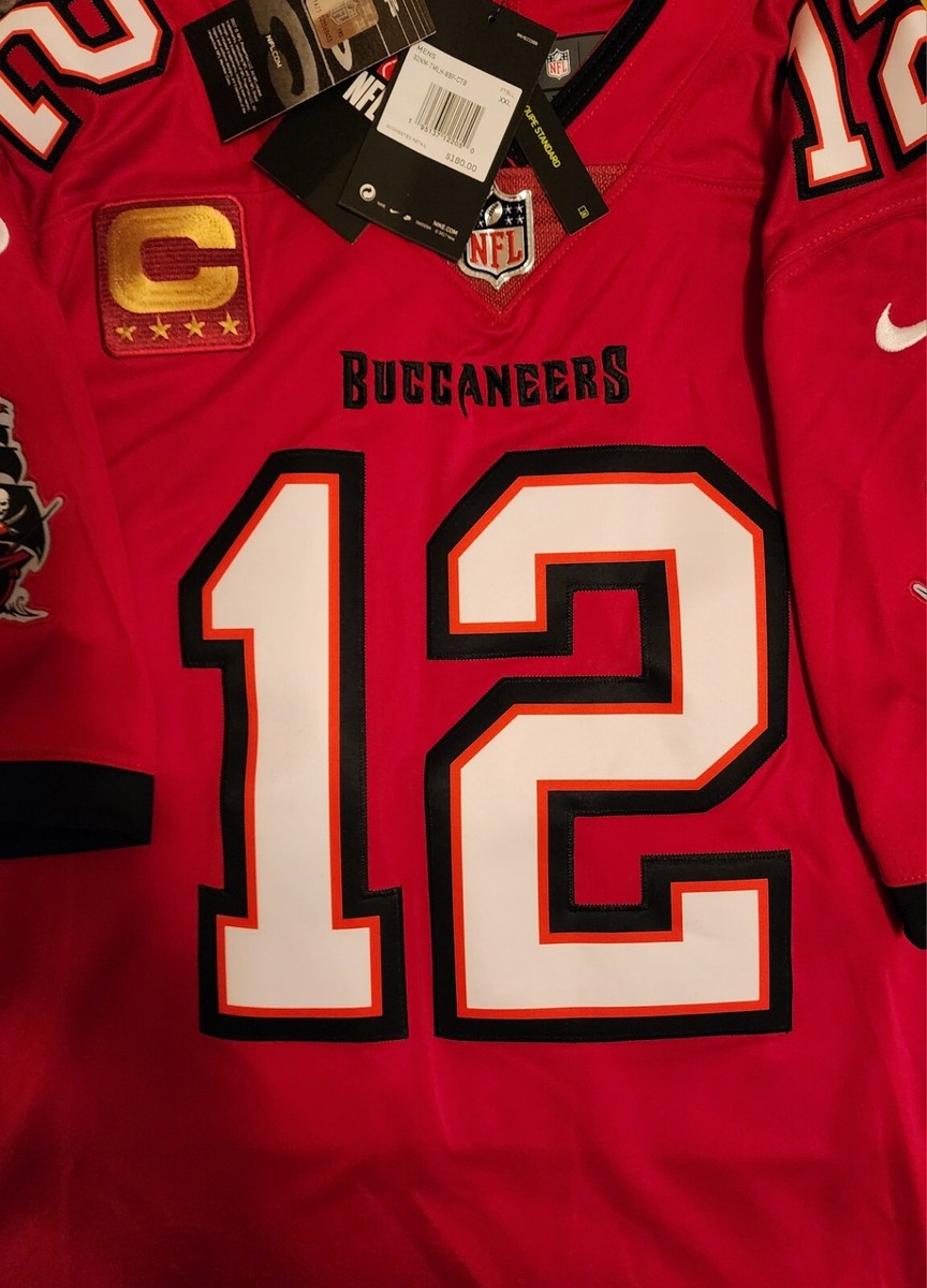 Tom Brady Tampa Bay Buccaneers Red Captain Patch Limited