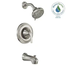MOEN Darcy Single-Handle Tub & Shower Faucet Spot Resist Brushed Nickel