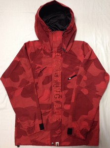 red bape snowboard jacket