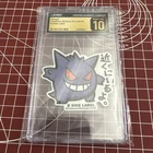 2019 Pokemon Stickers Pt. 4 B-Side Label Japanese Gengar CGC 10 Pristine