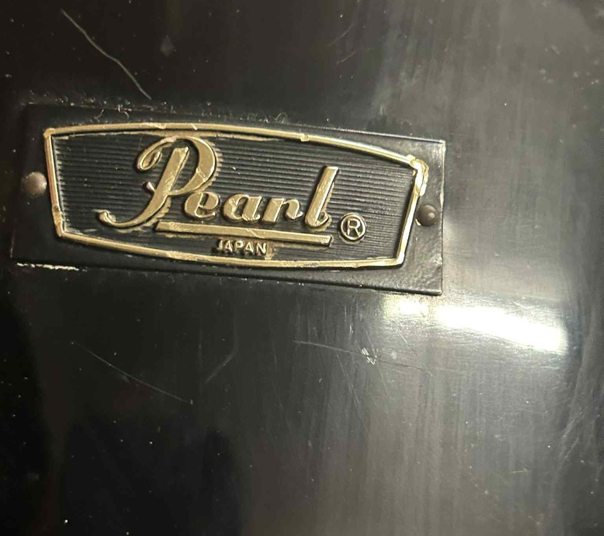 VINTAGE PEARL 22''/13''/16'' Drums Shell Pack Black Made in Japan photo 16