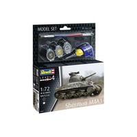 Model Set Sherman M4A1, Revell Modellbausatz Mit BasiszubehöR