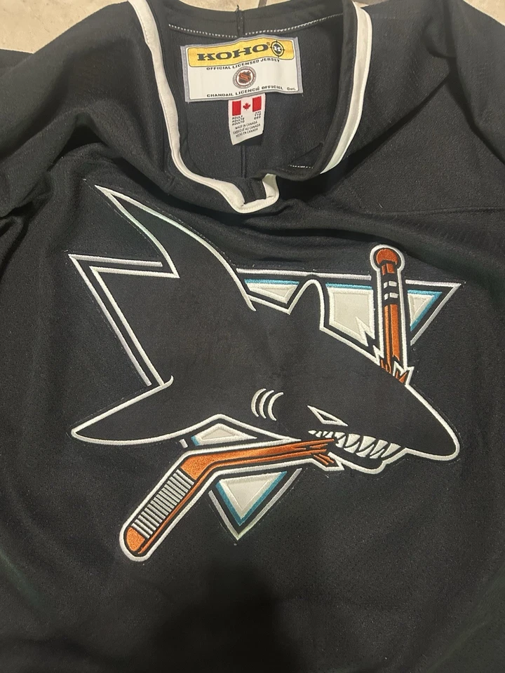 San Jose Sharks Koho NHL Hockey Air-Knit Black Jersey Adult Size XXL Canada Made - Image 2 of 4