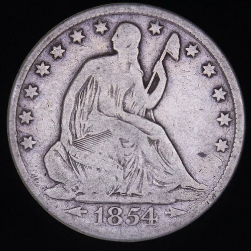 1854-O Liberty Seated Half Dollar Arrows VG Very Good New Orleans