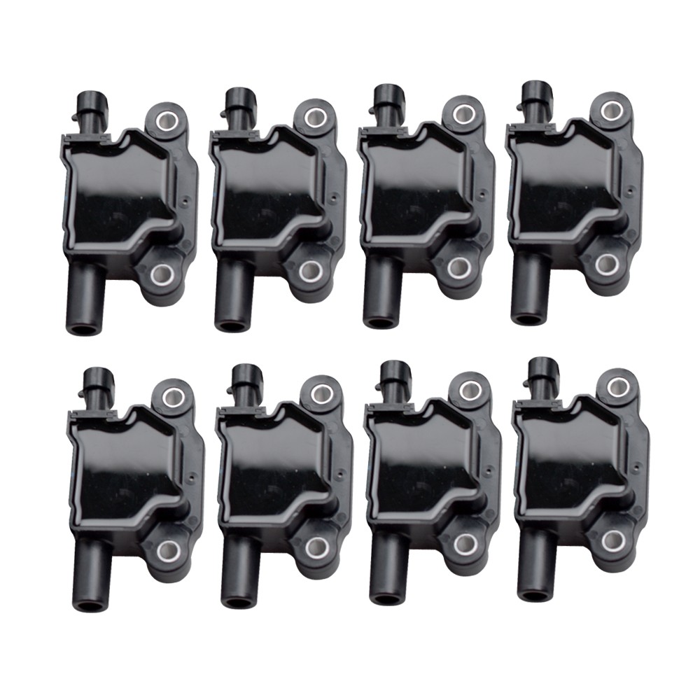 8 X For Chevy Silverado 1500 Tahoe GMC Square Ignition Coil & Spark Plug &Wires