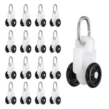 50Pcs Curtain Track Rollers Curtain Rail Pulleys Runners Plastic Ceiling Gliders