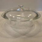 Pyrex Round 3 Qt 026 Clear Baking Caserole Bowl With Lid USA
