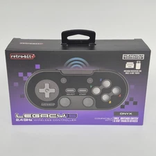 Retro-Bit Legacy16 Wireless 2.4 GHz SNES Controller Onyx Black Brand New Sealed