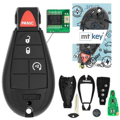 3+1 Tasten Funk Schlüssel 434MHZ für CHRYSLER TOWN COUNTRY 08-13 VOYAGER AB 04
