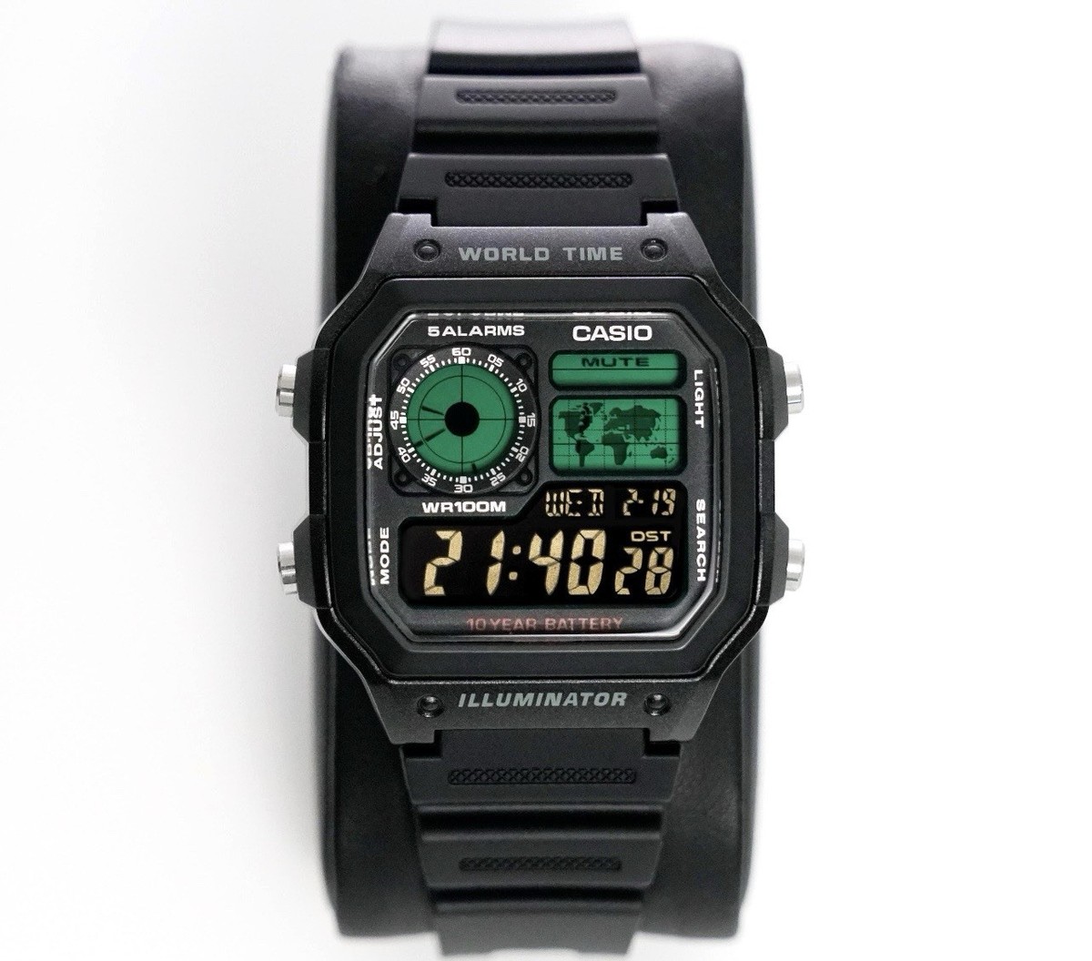 Custom Casio AE-1200 Black Edition – Yellow Blue Green Red Purple