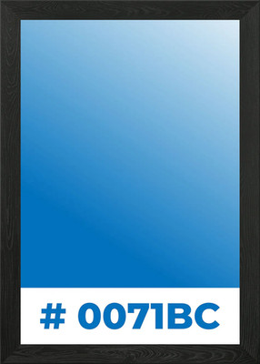 Gradient Super Blue Framed Wall Art Poster Canvas Print Picture