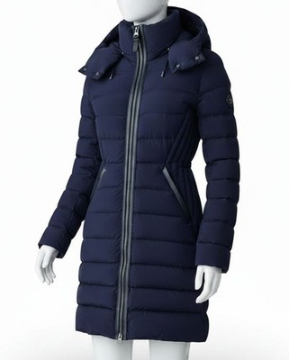 MACKAGE Women's Blue Farren Hooded Down Coat Size S