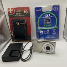 Olympus FE-250 8MP Compact Digital Camera 5x Optical Zoom Silver Excellent 4