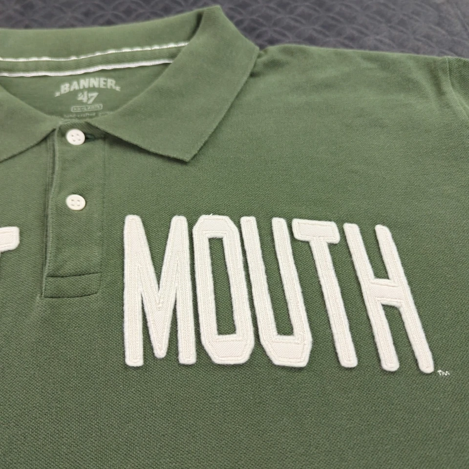Dartmouth Big Green Polo Shirt Banner 47 Brand Green Short Sleeve Men 2XL XXL - Image 4 of 4