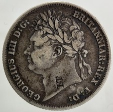 1824 George IV Shilling Silver Coin | Fine Collectable Grade