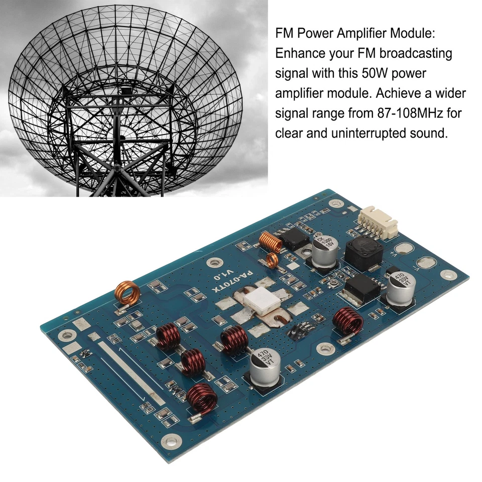 Module Amplificateur De Puissance Fm 50 W Pour Un Signal De Diffusion Amélioré - Photo 4/4