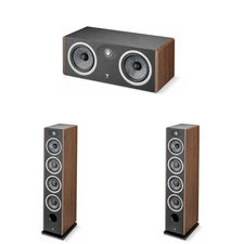Focal Vestia N3 Towers (Dark Wood) Pair And Focal Vestia Center Channel