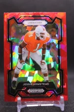 Jessie Armstead #93 2024 Panini Prizm Draft Picks Red Ice Miami Hurricanes
