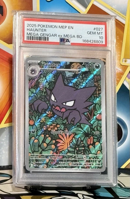 2025 Pokemon MEP EN Mega Gengar ex MEGA BD #027 Haunter PSA 10 GEM MINT