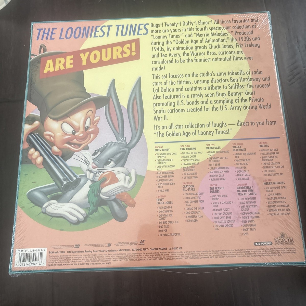 The Golden Age of Looney Tunes Laserdisc Vol. 4 LD ~ Boxed