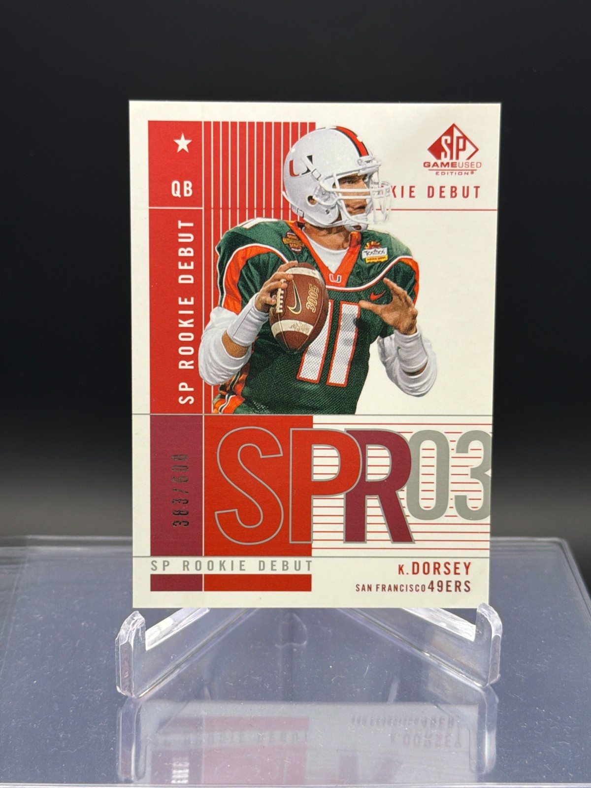 2003 SP Game Used Edition #100 Ken Dorsey RC /600